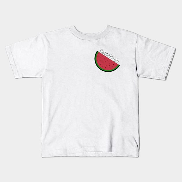 cantaloupe and watermelon Kids T-Shirt by DaChickenTikka